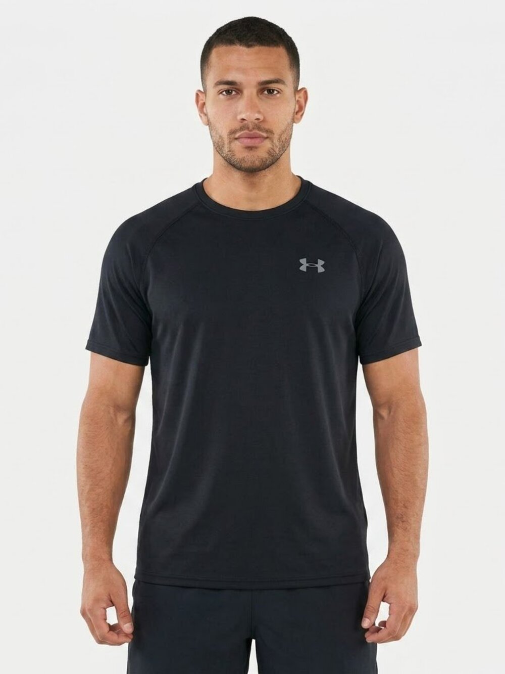 *3 FOR $9* Under Armour Solid The Tech Logo Sport Tee Top Shirt T-Shirt M